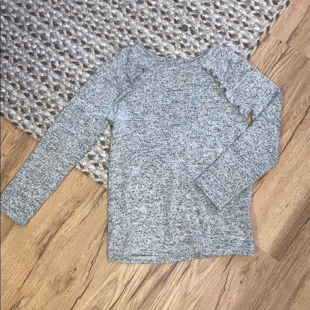 Cat and Jack ruffled long sleeve top